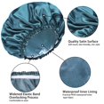 thumbnail image 3 of Gorros de ducha CHFONG para mujer reutilizables, 4 unidades, dobles impermeables, 3 of 8
