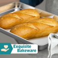 thumbnail image 5 of Mini Oven Tray, Stainless Steel Small Baking Trays Sheets Pan, Rectangle Cake Tin Perfect for Baking Cooking Serving, 5 of 5