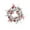 B, variant on Christmas Red and Gold Garland Wreath – Holiday Decoration with Balls, Roses, Cedar, and Berries – Festive Decor for Door, Mantel, Staircase, or Wall