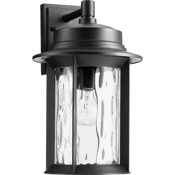 7246-9-69-Quorum Lighting-Charter - 1 Light Outdoor Wall Lantern in style - 9.5 inches wide by 15.5 inches high-Noir Finish