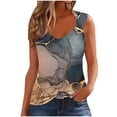 thumbnail image 2 of Qzwdhjm Eyelet Tank Top for Women O Ring Strap Tunic Tanks Floral Scoop Neck Sleeveless Shirts Breathbale Loose Fit Tees for Going Out, 2 of 5