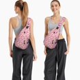 thumbnail image 4 of Watermelon Print Travel Sling Backpack, Lightweight and Durable Crossbody Bag with Geometric Tropical Fruit Pattern, Cute Summer Party Design and Multi-Layer Storage, 4 of 6