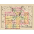 thumbnail image 2 of Walling 32x25 Gold Ornate Wood Framed with Double Matting Museum Art Print Titled - Saginaw Michigan - Walling 1873, 2 of 4