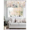 thumbnail image 5 of Yellow Spring Floral Curtain Valances for Windows, Vintage Flowers Farmhouse Kitchen Valance Window Treatment, Light Filtering Block Curtains for Bathroom/Bedroom/Living Room 42'' x 18'', 5 of 9