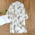 thumbnail image 2 of Tnhcen Women's Summer Cotton Sleep Robe - Floral Print Loose Fit Pajama with Pockets Basic Home Wear for Women M-L, 2 of 3
