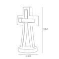 thumbnail image 4 of Figura Decorativa Religiosa de Porcelana 23cm - CRUZ - Crown Baccara, 4 of 5