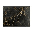 thumbnail image 2 of Golden and Black Marble Area Rugs Soft Non-Slip Floor Mats Large Nursery Carpets Doormat for Living Room Bedroom Hotel Decor 80"x58", 2 of 7