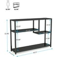 thumbnail image 2 of Tribesigns Console Table, Small Black Entryway Table with Storage Shelves, 43 Inch Vintage Entrance Table Behind Couch Table for Living Room, Entryway, Hallway, Foyer, TV Stand, 2 of 7