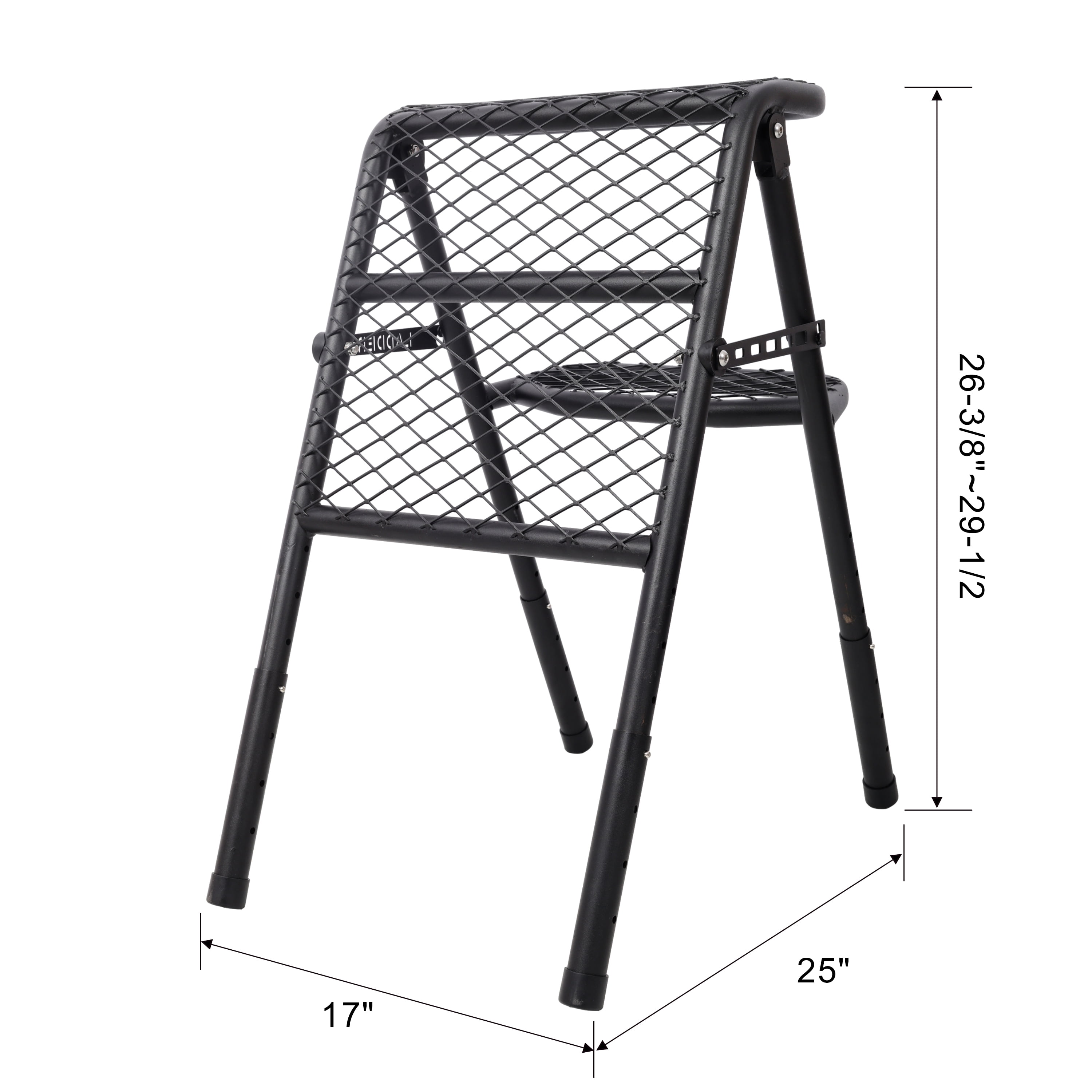 Foldable SUV Tire Ladder Adjustable Vehicle Access Step for Truck SUV RV Offroad
