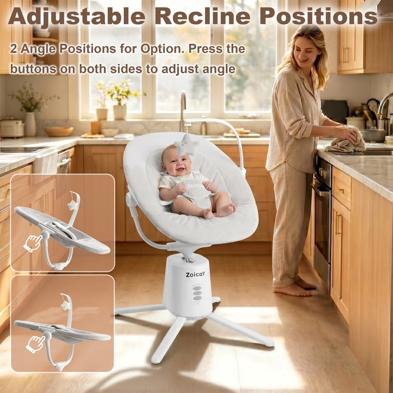 Electric Baby Swing with App Remote Control photo 6