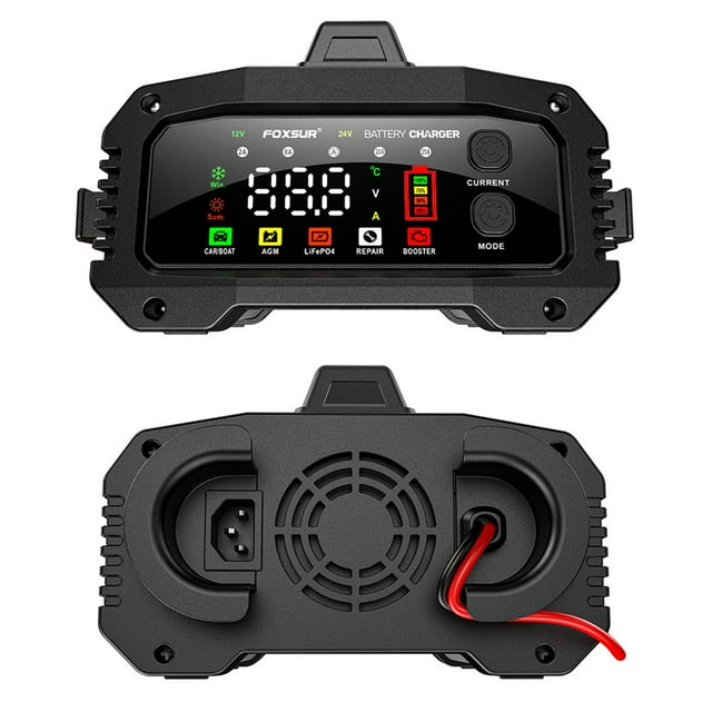 FOXSUR ,Battery Battery Optional Current 25a Smart 24v/15a With Optional Battery 12v/25a 24v/15a Alloy Shell Battery Shell Iron Battery Smart Car With Function Aluminum Alloy Portable Battery