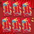 thumbnail image 4 of LCXmlly Enveloppes Rouges Chanceuses 6 Pcs Enveloppes Rouges Surface Lisse Couleur Vive Enveloppes d'Argent Chanceux, 4 of 9