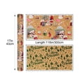 thumbnail image 3 of Double-Sided Christmas Gift Wrapping Paper Roll, 118 Inch Thick Kraft Paper, 3 of 6