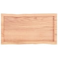 thumbnail image 3 of vidaXL Table Top Light Brown 80x40x(2-6) cm Treated Solid Wood Live Edge, 3 of 5
