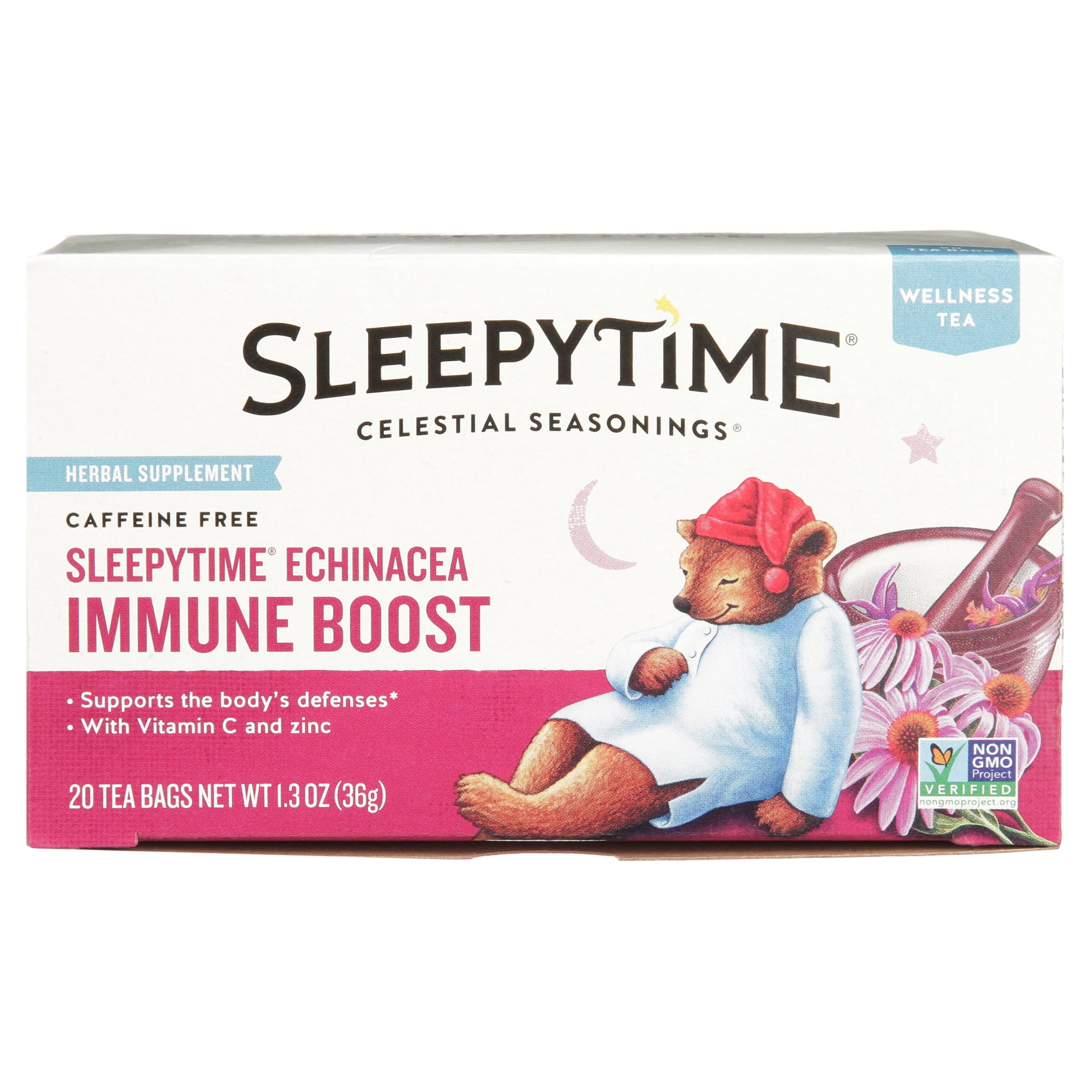 Celestial Seasonings Sleepytime Echinacea Immune Boost Wellness Tea, 20