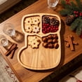 thumbnail image 4 of Christmas Wooden Tabletop Serving Tray,Xmas Socking Styling Charcuterie Board,for Dining Table Cheese Serving,Fruit & Snack Platter,11.8x9.8 inch, 4 of 6