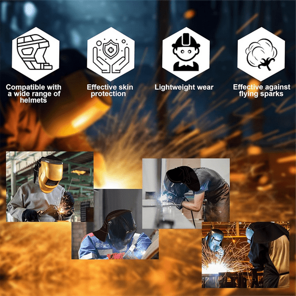 para Casco de Soldador, Extendida para Casco, para Cascos de Soldador, Gorras Protectoras Duraderas para Cascos de Soldador para Mujeres y Hombres A