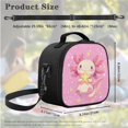 thumbnail image 5 of Jeiento Cute Axolotl Girls Backpack and Lunch Box Set Primary School Bookbag 4th Grade Kids Preschool Book Bag with Lunch Bag Pencil Box 3pcs Pink Backpacks with Lunch Tote Bag, 5 of 7
