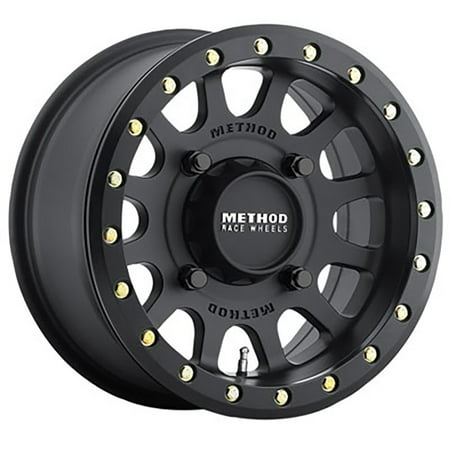 Method Race Wheels 401 Beadlock Wheel 15x7 4.0 + 3.0 Matte Black 4/156 Compatible With Yamaha Wolverine RMAX 4 1000 2021