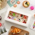 thumbnail image 2 of JINMING 8 Count Cupcake Boxes with Window and Inserts, 15 Pack White Cupcake Containers, 12.2" x 6.3" x 3" Cupcake Holders for Muffins, Desserts, Pastries, 2 of 8