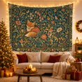 thumbnail image 3 of Floral Garden Rich with Botanical Arts Crafts, Nostalgic Vintage for Botanical Art Lovers, Aesthetic Wall Decor, Mother'S Day Gift, Tapestry Wall Hanging for Dorm and Living Room, 3 of 7