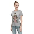thumbnail image 4 of T-Shirt Basique à Manches Courtes pour Femmes Demon Slayer Blade Nidouzi, 4 of 6