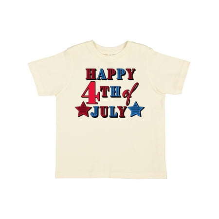 

Inktastic Happy Fourth of July Stars Boys or Girls Toddler T-Shirt