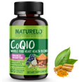 thumbnail image 1 of Suplemento NATURELO Whole Food CoQ10 para la salud del corazón, 120 cápsulas, 1 of 9