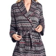 thumbnail image 4 of Ashford & Brooks Women's Sweater Fleece Printed Lounge Robe, 4 of 4