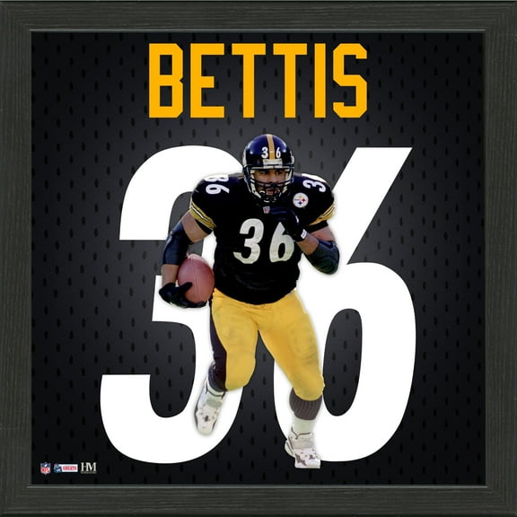 Highland Mint Jerome Bettis Pittsburgh Steelers 13'' x 13'' Jersey Number Frame