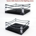 thumbnail image 2 of Chain Link Rope Accessories Pieces - 20pcs 21 Link and 20pcs 5-Link Chain Bricks Bulk Parts Building Block Sets Dark Gray, 2 of 6