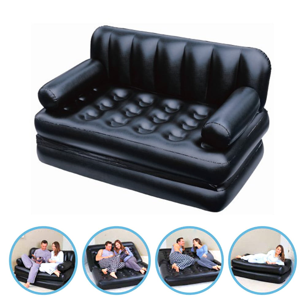 Janoon INFLATABLE 5 in 1 MULTI FUNCTIONAL SOFA AIR BED MATTRESS WITH FREE ELECTRIC PUMP