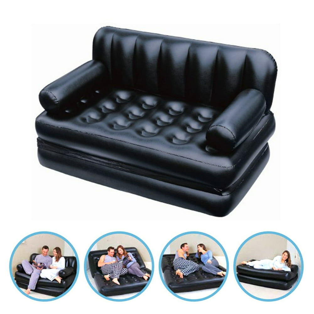 Inflatable Sofa Lounge Chair Soft Folding Multifunctional Air Bed for