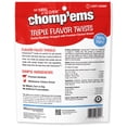 thumbnail image 2 of Chomp 'ems Triple Flavor Rawhide Twist Sticks - Beefhide Dog Chew - Treat for Dogs, 50 Count, 2 of 7