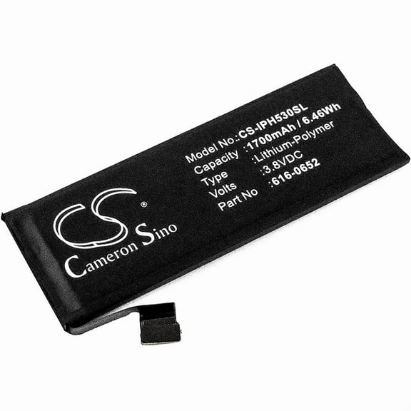 Replacement Battery for Apple A1234,A1457,A1516,A1518,A1528,A1529,A1530,A1533,iPhone 5s,ME341LL/A,ME342LL/A,ME344LL/A,ME345LL/A,ME347LL/A,ME348LL/A,1700mAh