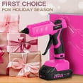 Hot Glue Gun, 20V Pink Cordless Glue Gun with 30 PCS Full Size Glue