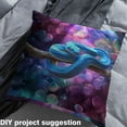 thumbnail image 2 of Feelyou 3D Dreamy Snake Fabric by the Yard 1 Yard, Purple Blue Sewing Fabric, Magic Wildlife Animal Home Decor Fabric by the Yard, Lightweight Room Decor, 2 of 6