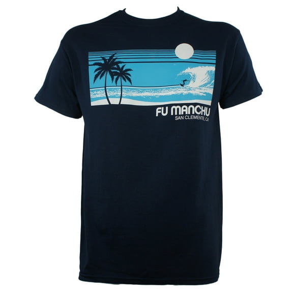 Fu Manchu Mens Surf San Clemente T-Shirt L