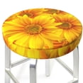thumbnail image 6 of Goofa 3D Sunflowers Printed Stool Covers Round, Waterproof Round Bar Stool Covers Anti-Slip Round Bar Stool Seat Cover with Elastic Bands Durable -13 inch, 6 of 7