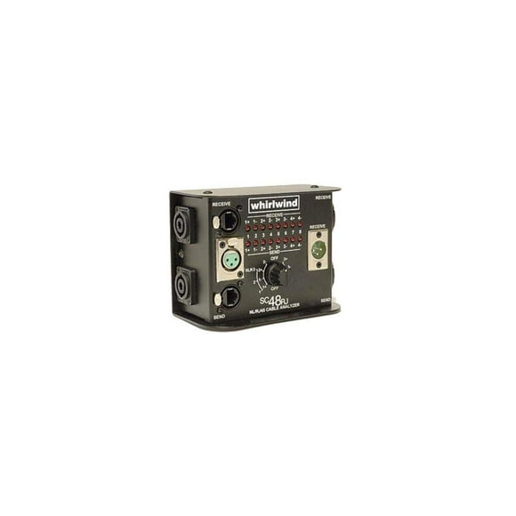 Comprobador de cables Whirlwind SC48RJ para SpeakOn EtherCon XLR RJ45