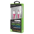 thumbnail image 3 of Flexible / Soft / Tangle-Free Type A to type C Data cable - by Cellet - Pink, 3 of 5