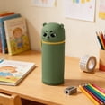 thumbnail image 4 of Dmlowu Silicone Pencil Pouch, Colorful Cute Cartoon Stand-up Pen Holder, Portable Waterproof Zipper Pencil Case for Messy Desks Home Office Art Supplies, 4 of 7