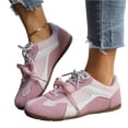 thumbnail image 3 of HTHLVMD Espadrilles à Panneaux en Maille pour Femmes, Chaussures de Marche à Lacets, Chaussures Décontractées Style Rétro, Espadrilles Rétro pour Femmes avec Double Laçage Espadrilles en Maille Roses, Semelle en Caoutchouc, Rose 5.5, 3 of 7