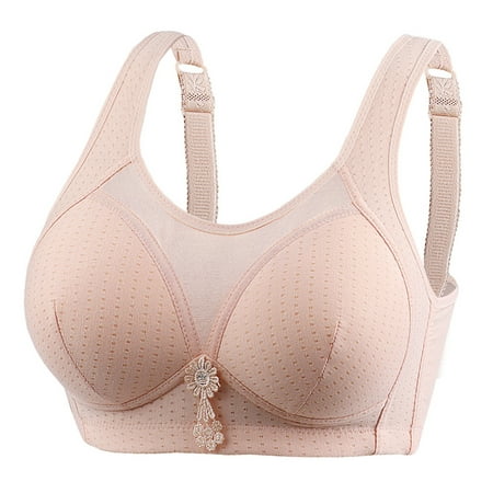

HOMBOM Support Bras for Women Full Coverage And Lift Large Size Comfortable Breathable No Rims Underwear Beige S(4)