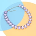 thumbnail image 3 of Rhinestone Gemstone Choker Collar Necklace for Women Sparkly Colorful Emerald Neck Chain Statement Necklace, 3 of 6