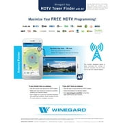 Winegard FL5500a Flatwave Amplified HDTV Indoor Antenna, Pack of 2
