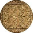 thumbnail image 1 of Ahgly Company Indoor Round Persian Brown Traditional Area Rugs, 6' Round, 1 of 4