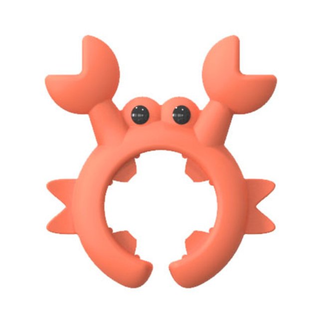 Texaio Organizer Rack Creative Crab Shaped Silicone Spatula Rack Crab Silicone Spatula Holder Anti Overflow Clip Multifunctional Spatula Holder Anti Scalding And Overflow Kitchen Gadgets Kitchenware