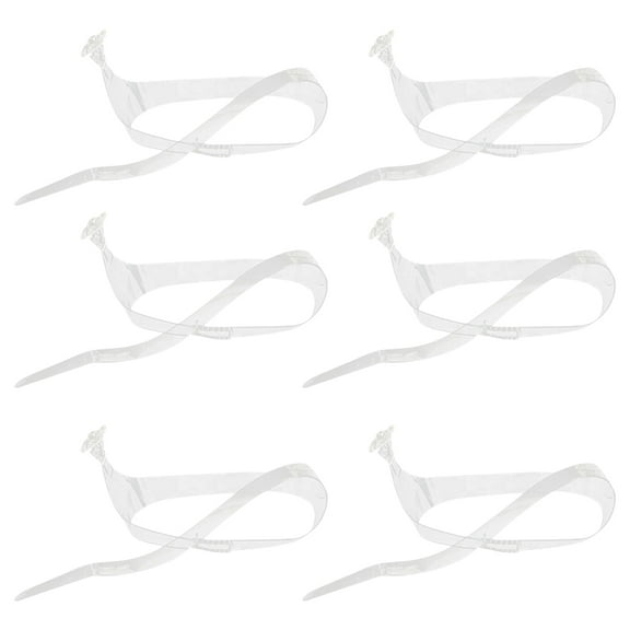 CATIEBYE Clear High Heel Straps 3 Pairs Adjustable Transparent Replacement Laces for Shoes