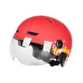 thumbnail image 2 of Casco de ciclismo Strade Fareast Limited a prueba de golpes Rojo con luz y visera, 2 of 8